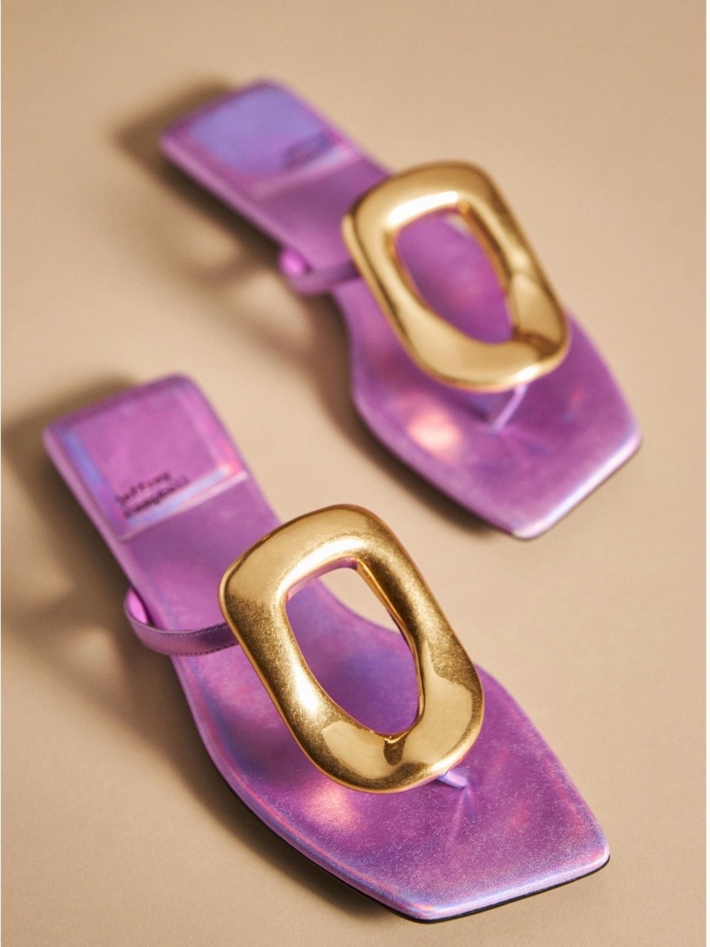 Jeffrey Campbell Linques 2 sandal with Gold Buckle